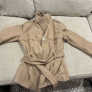 Beige coat size medium